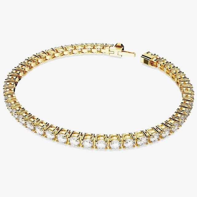 Swarovski Swarovski Women's Matrix White Gold Plated Tennis Bracelet 5657664 M - 2