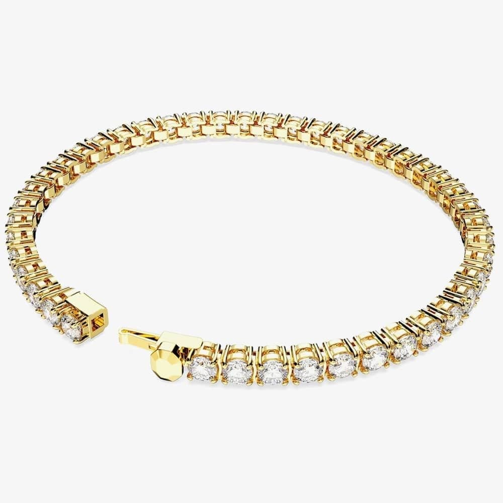 Swarovski Swarovski Women's Matrix White Gold Plated Tennis Bracelet 5657664 M - 4