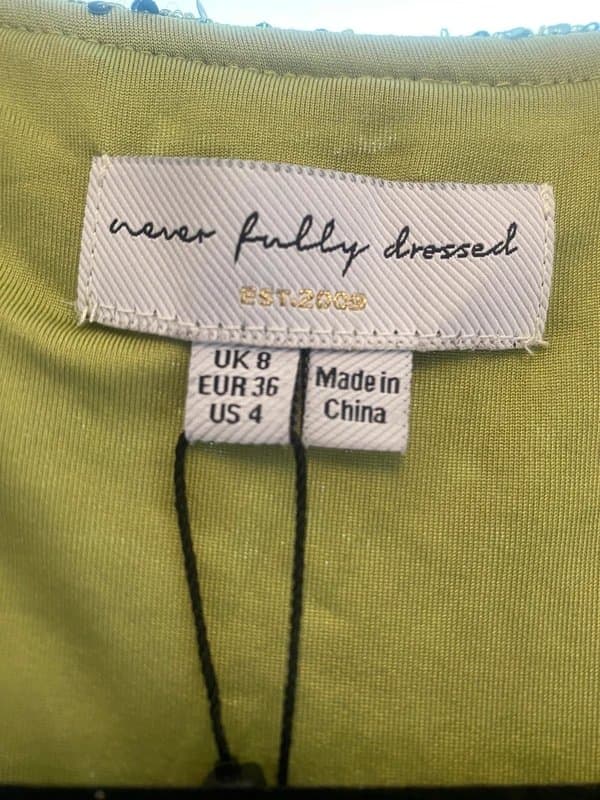 Never Fully Dressed Never Fully Dressed Sequin Dress - size 8