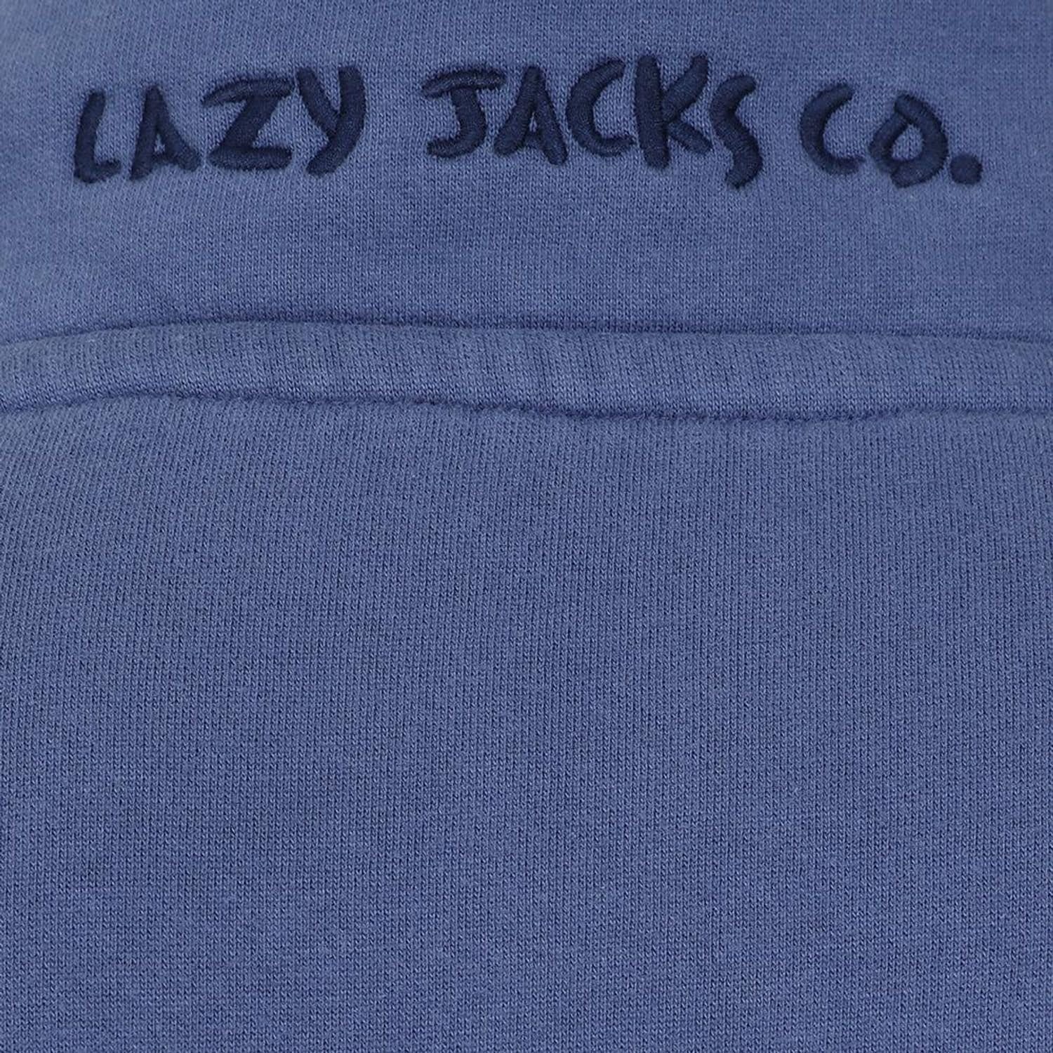 Lazy Jacks Lazy Jacks Women's Quarter Zip Sweatshirt in Mid Blue - 4