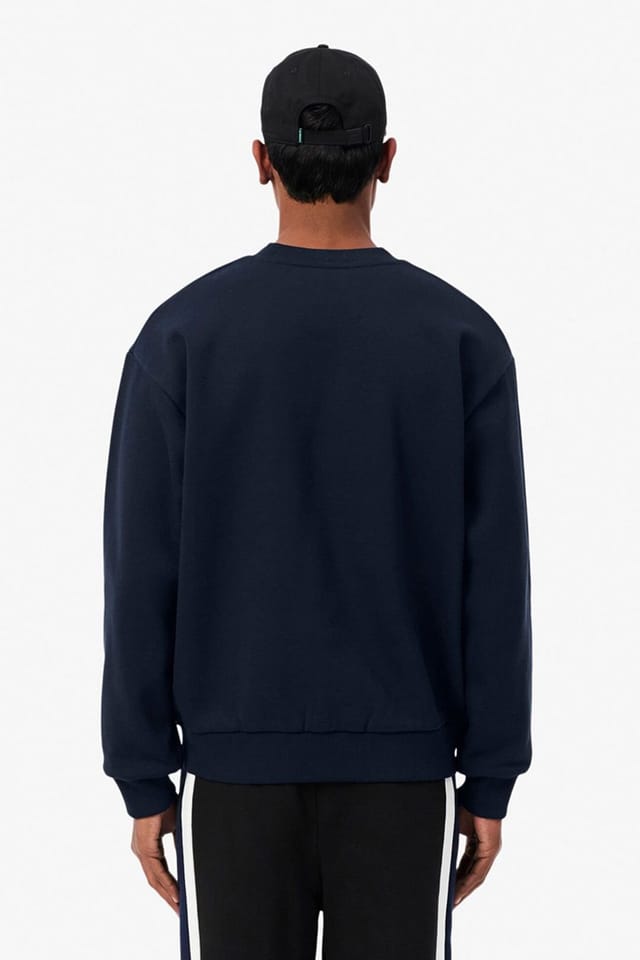 Lacoste Lacoste Men's Crew Neck Sweatshirt Navy Blue - 3