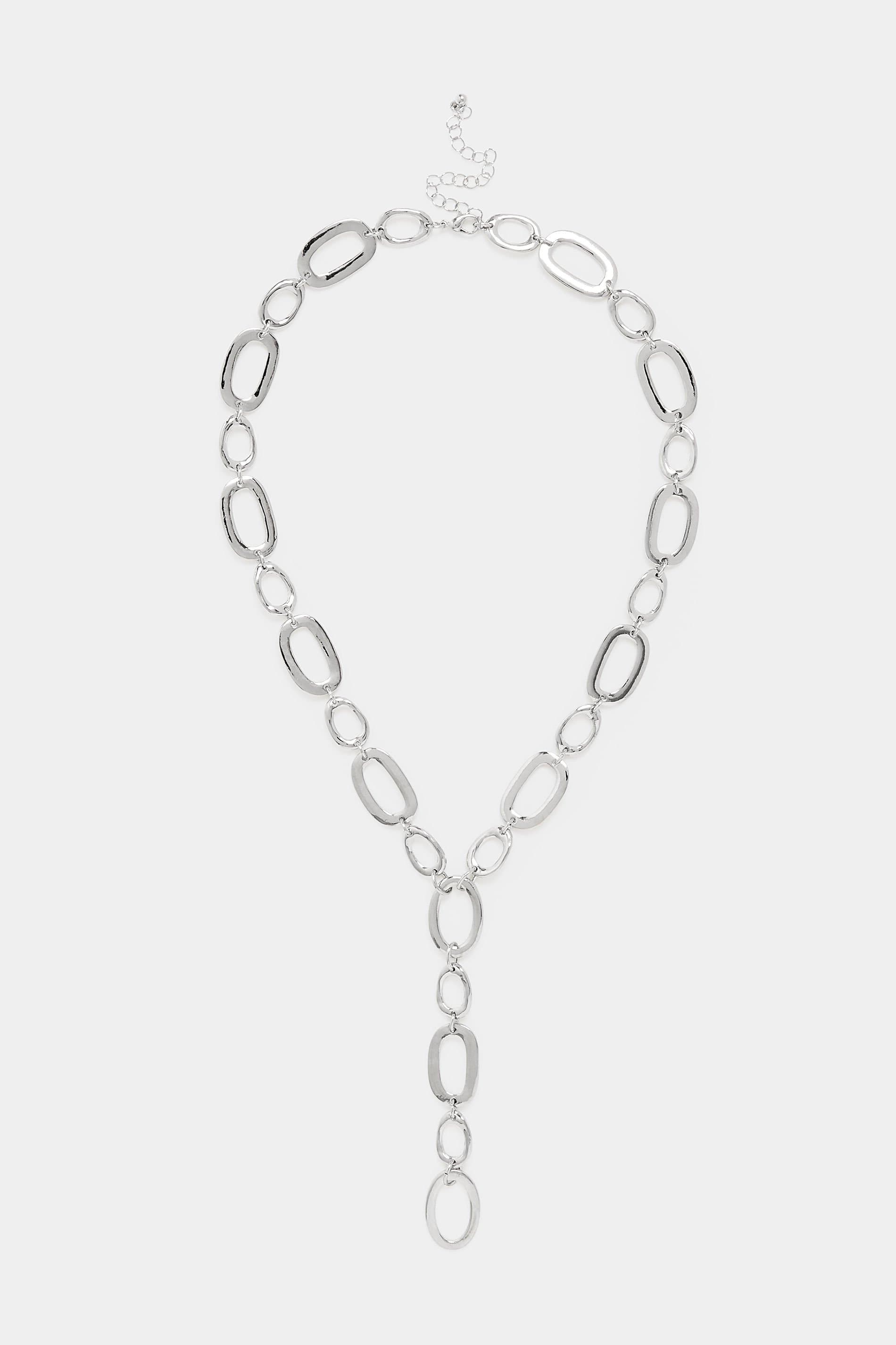 Yours Silver Tone Oval Link Chain Necklace
