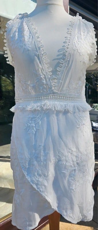 Never Fully Dressed White Lace Party Dress