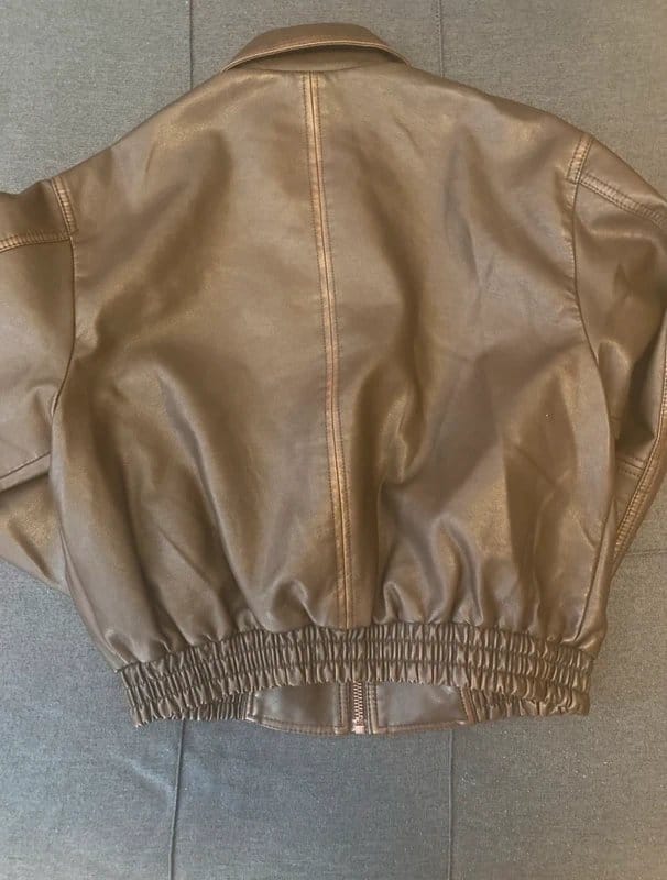 Bershka Bershka brown faux leather jacket - 1