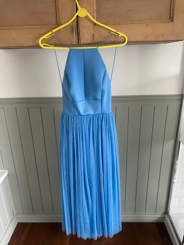 ASOS Backless blue dress