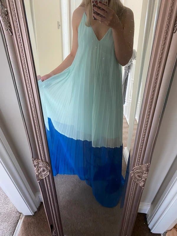 ASOS Two tone blue maxi dress. Never worn.