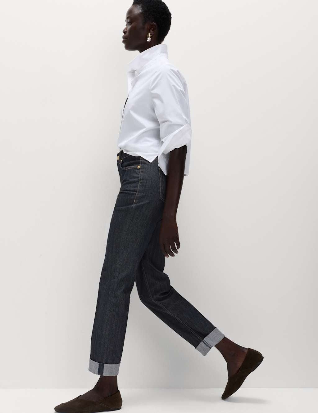 M&S Harper Indigo Mix Cigarette Smart Jeans