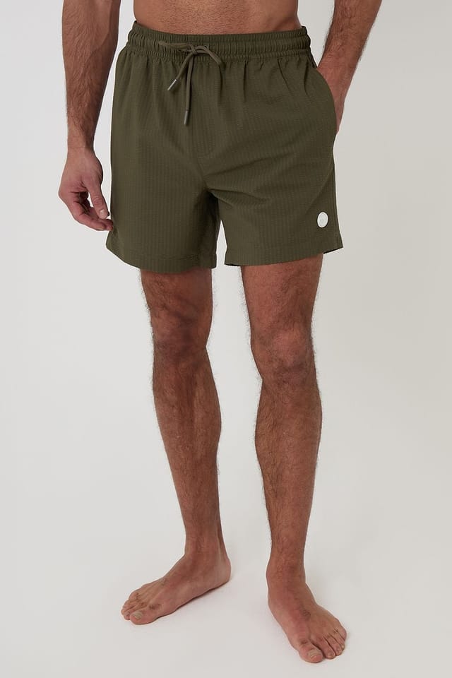Threadbare Threadbare Men's 2-Pack Stripe Seersucker Swim Shorts - 2