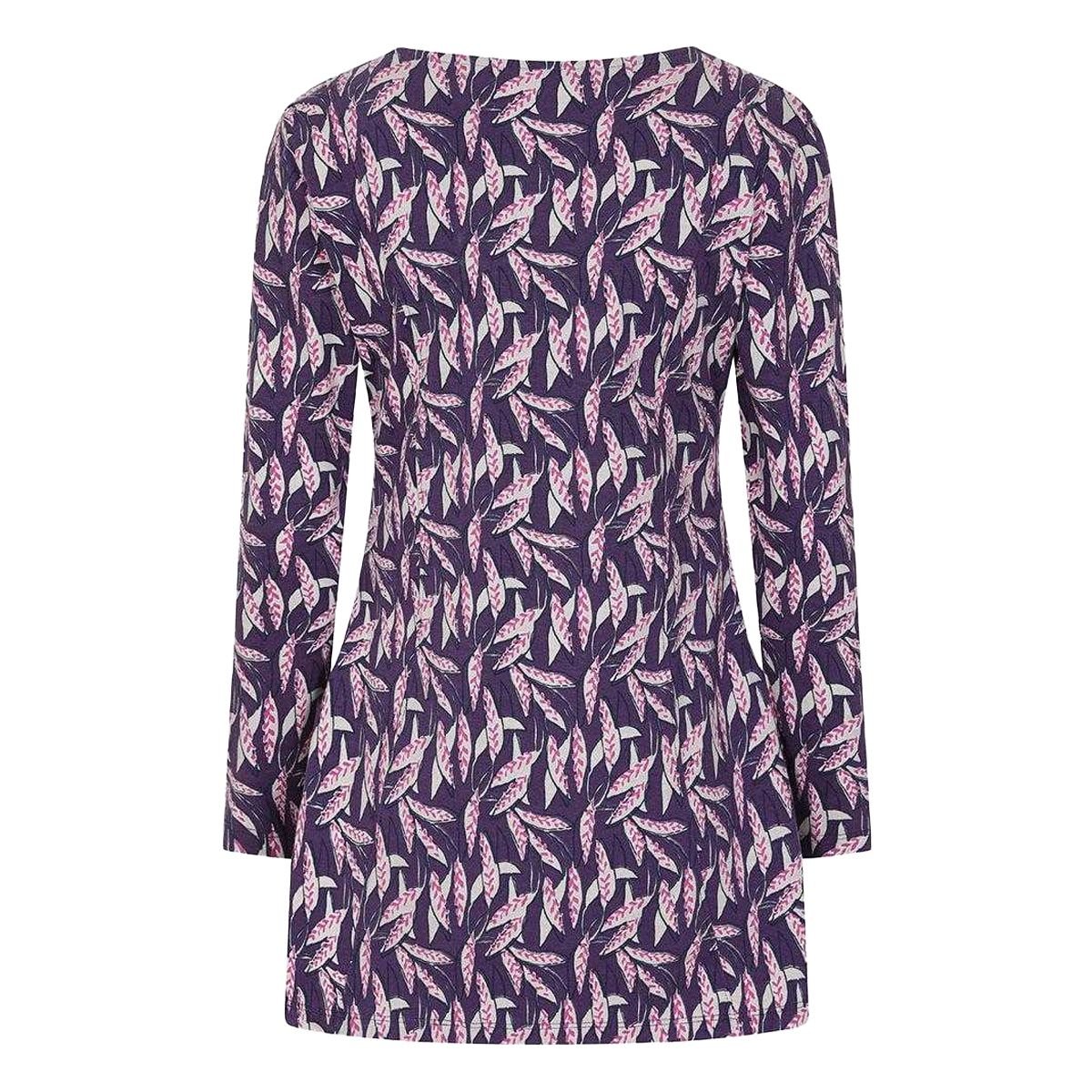 Lazy Jacks Lazy Jacks Women's Barley Tunic Top in Purple - 2