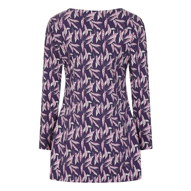 Lazy Jacks Lazy Jacks Women's Barley Tunic Top in Purple - 2