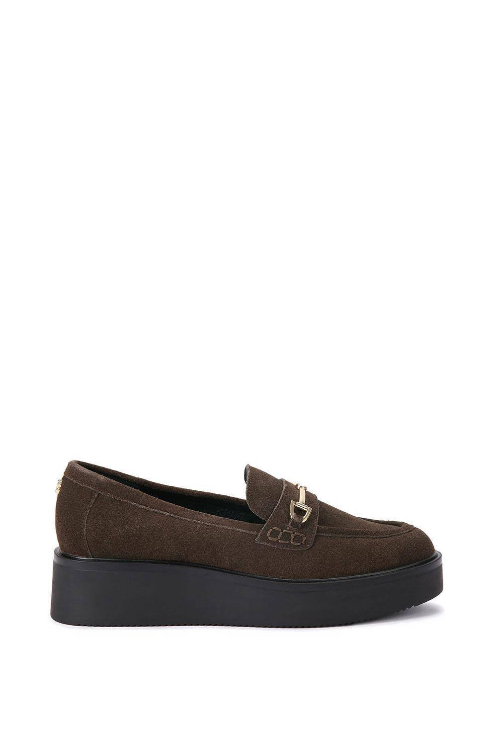 Carvela Carvela Women's 'Vista Loafer' Suede Flats in Brown - 3
