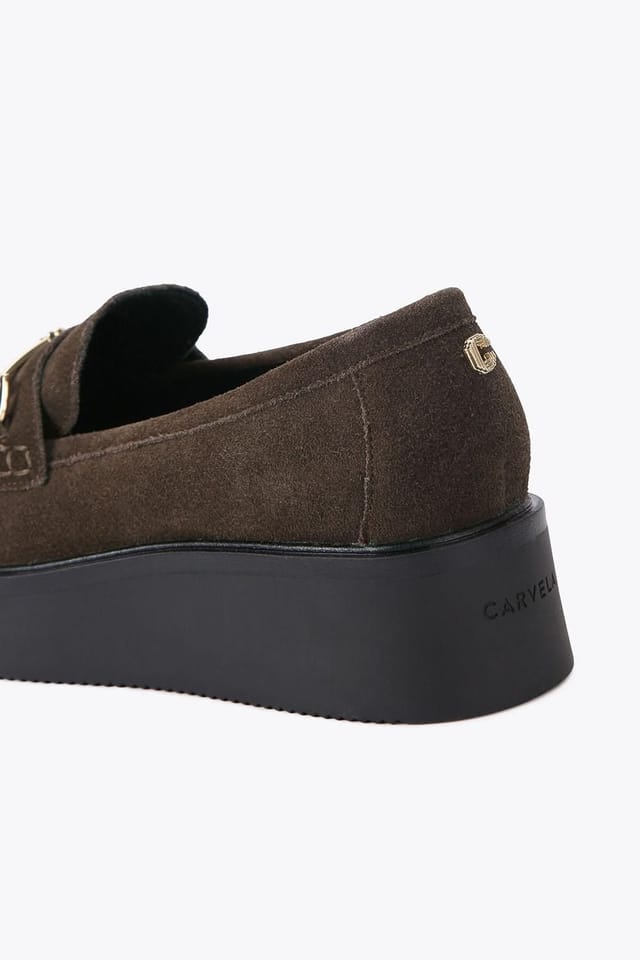 Carvela Carvela Women's 'Vista Loafer' Suede Flats in Brown - 3
