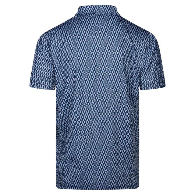 Ted Baker Ted Baker Men's Armourr Geo Print Golf Polo Shirt in Navy - 2