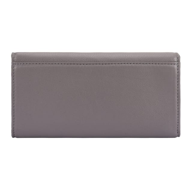 Paul Costelloe Paul Costelloe Women's Ellen Leather Purse in Grey - 3