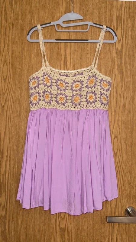 ASOS Design ASOS Crochet babydoll mini sundress size 10