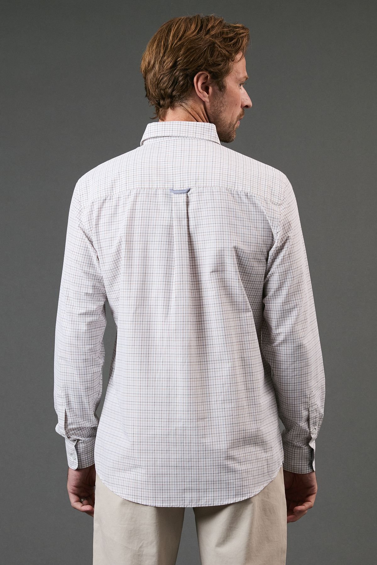 Maine Maine Men's Neutral Country Check Long Sleeve Shirt - 3