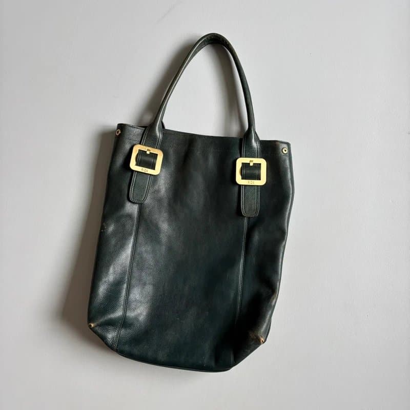 Vintage Supply Vintage Green leather handbag