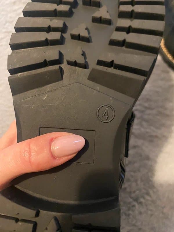 ASOS Asos black leather croc ankle boots gold trim chain buckle zip lace up size 4 EUR 38