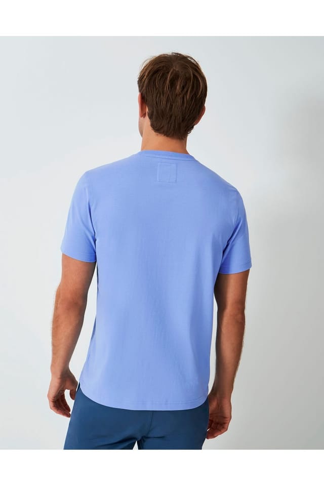 Crew Clothing Crew Clothing Men's Crew Classic T-Shirt Sky Blue in Light Blue - 3