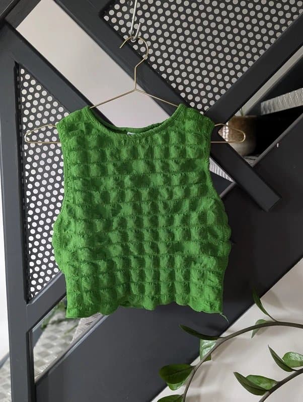 ASOS Design Ruched Crop Top (Brat/Y2K)