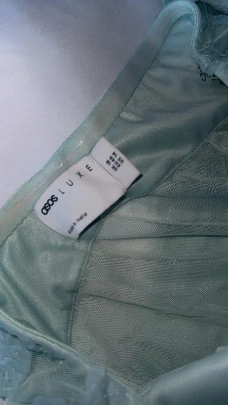 ASOS Turquoise Luxe Drape Dress