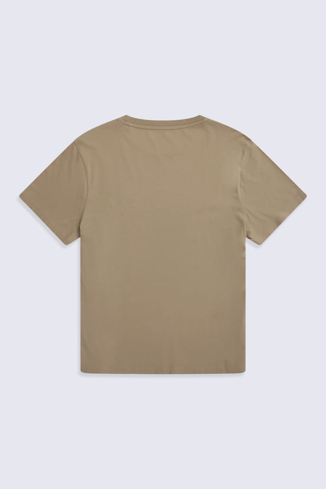 Animal Animal Men's 'Icon' Logo Print Lightweight Cotton Relaxed Fit Casual T-Shirt in Light Beige - 2