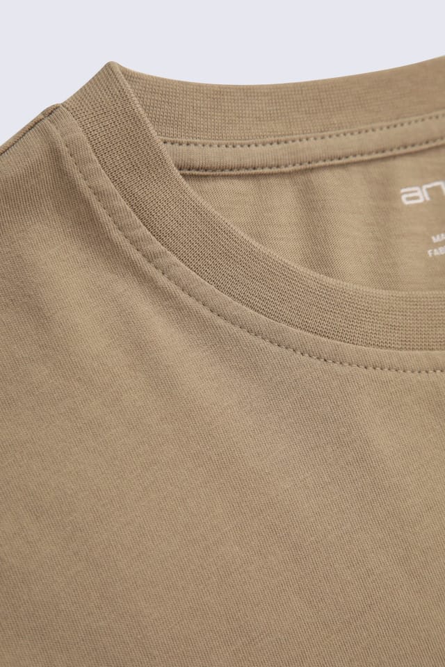 Animal Animal Men's 'Icon' Logo Print Lightweight Cotton Relaxed Fit Casual T-Shirt in Light Beige - 3