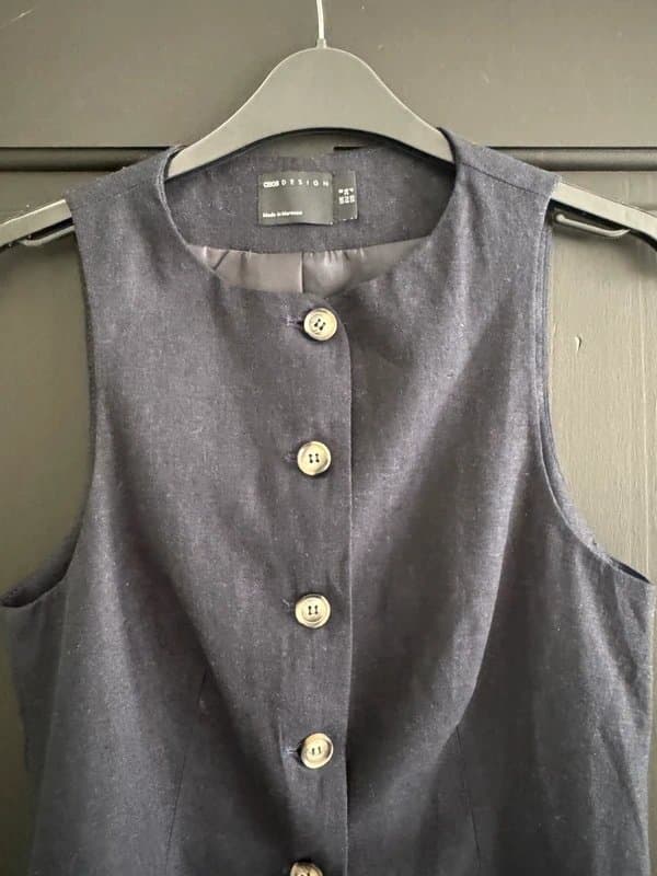 ASOS Design ASOS Blue linen waistcoat - never worn