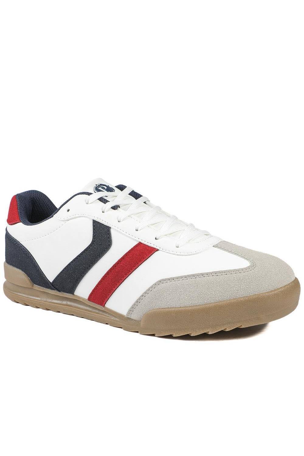 Pavers Pavers Men's Wide Fit Memory Foam Lace Up Trainers - 3