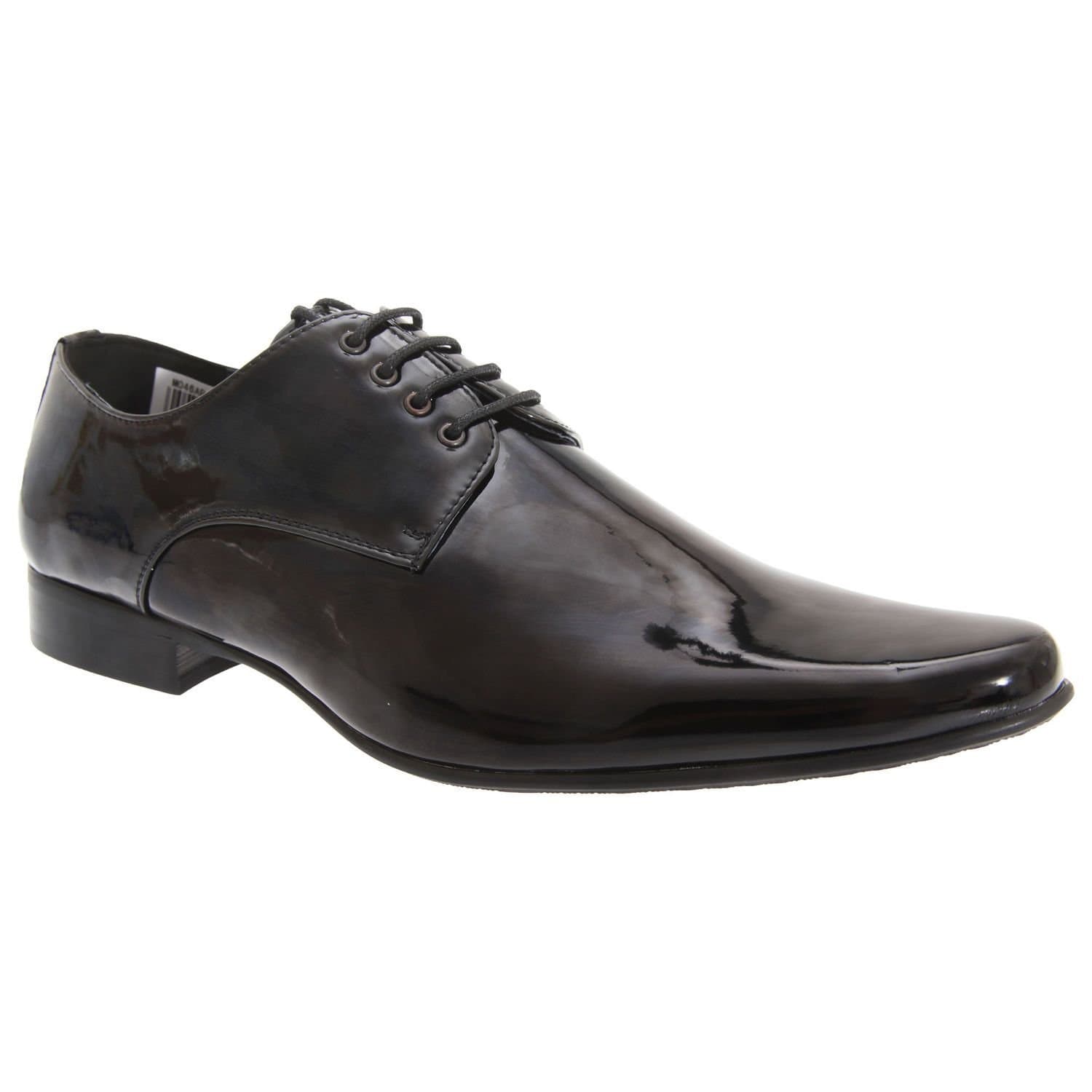 Goor Goor Men's Patent Leather Lace-Up Dress Shoes in Black