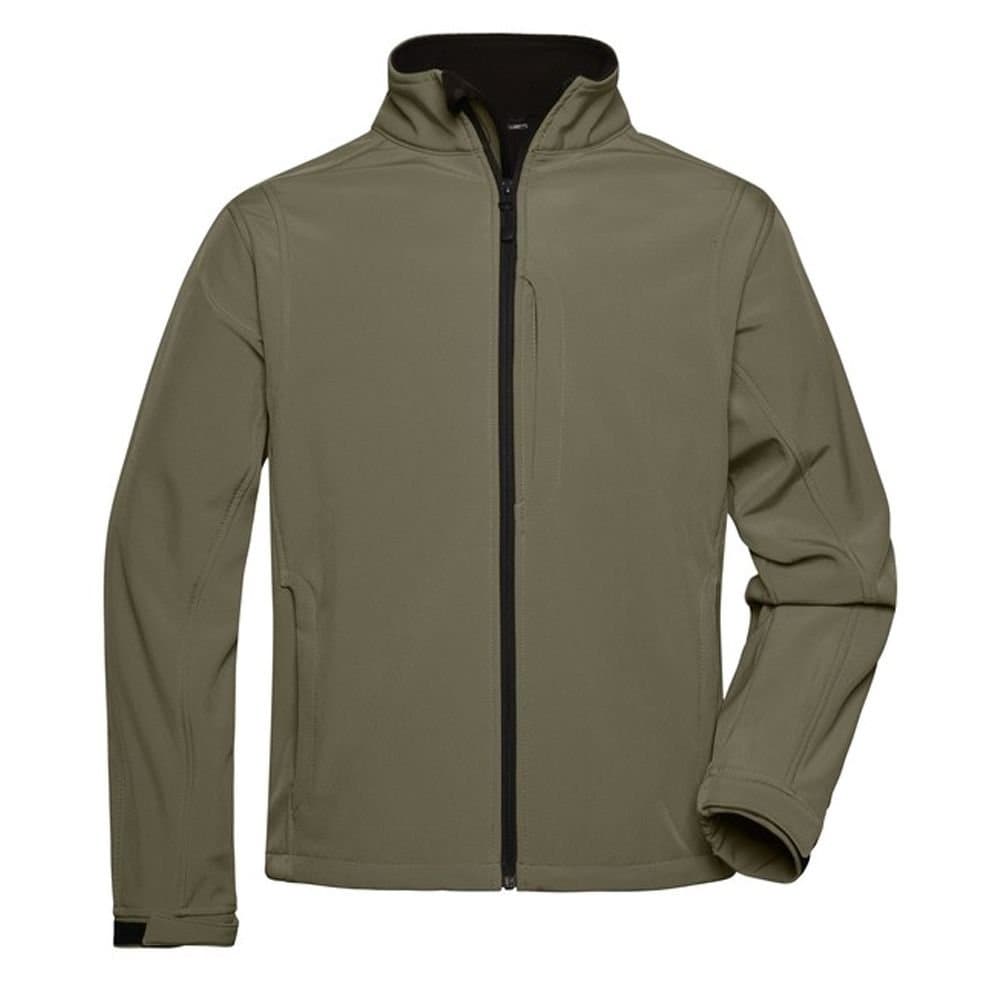 James and Nicholson James and Nicholson Men's Soft Shell Jacket in Olive