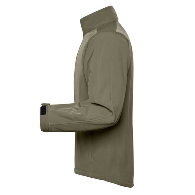 James and Nicholson James and Nicholson Men's Soft Shell Jacket in Olive - 3