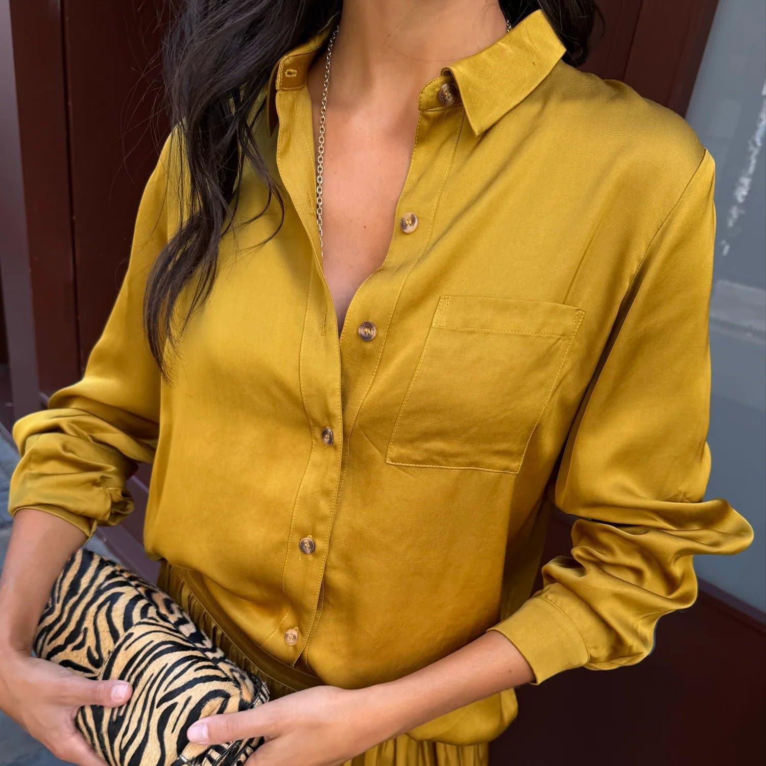 Never Fully Dressed Olive Mila Shirt