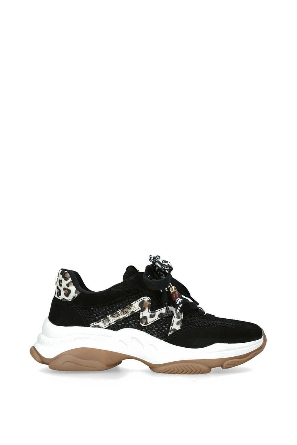 Steve Madden STEVE MADDEN Women's 'Maxfield Black' Suede Trainers in Black