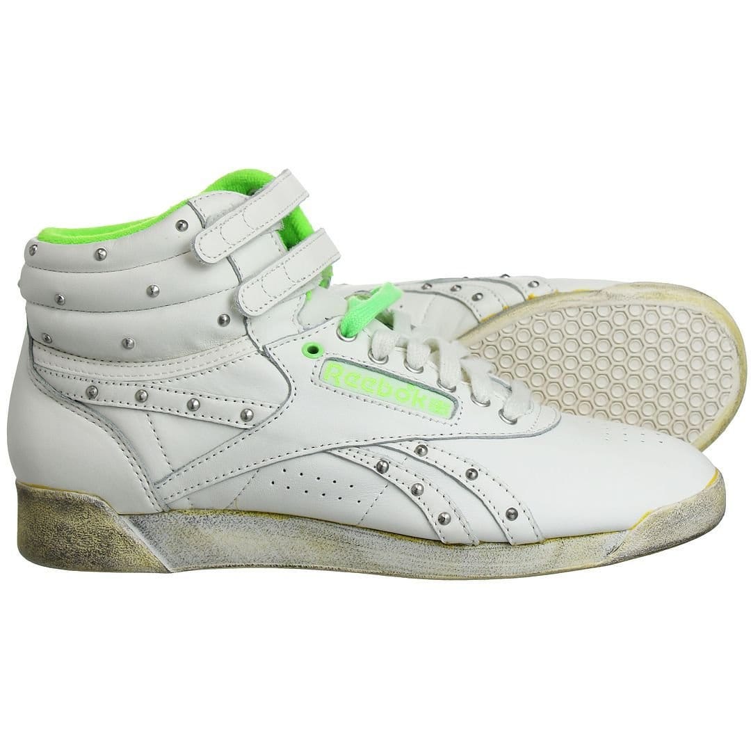 Reebok Reebok Women's Freestyle Hi Vintage White Trainers - 4