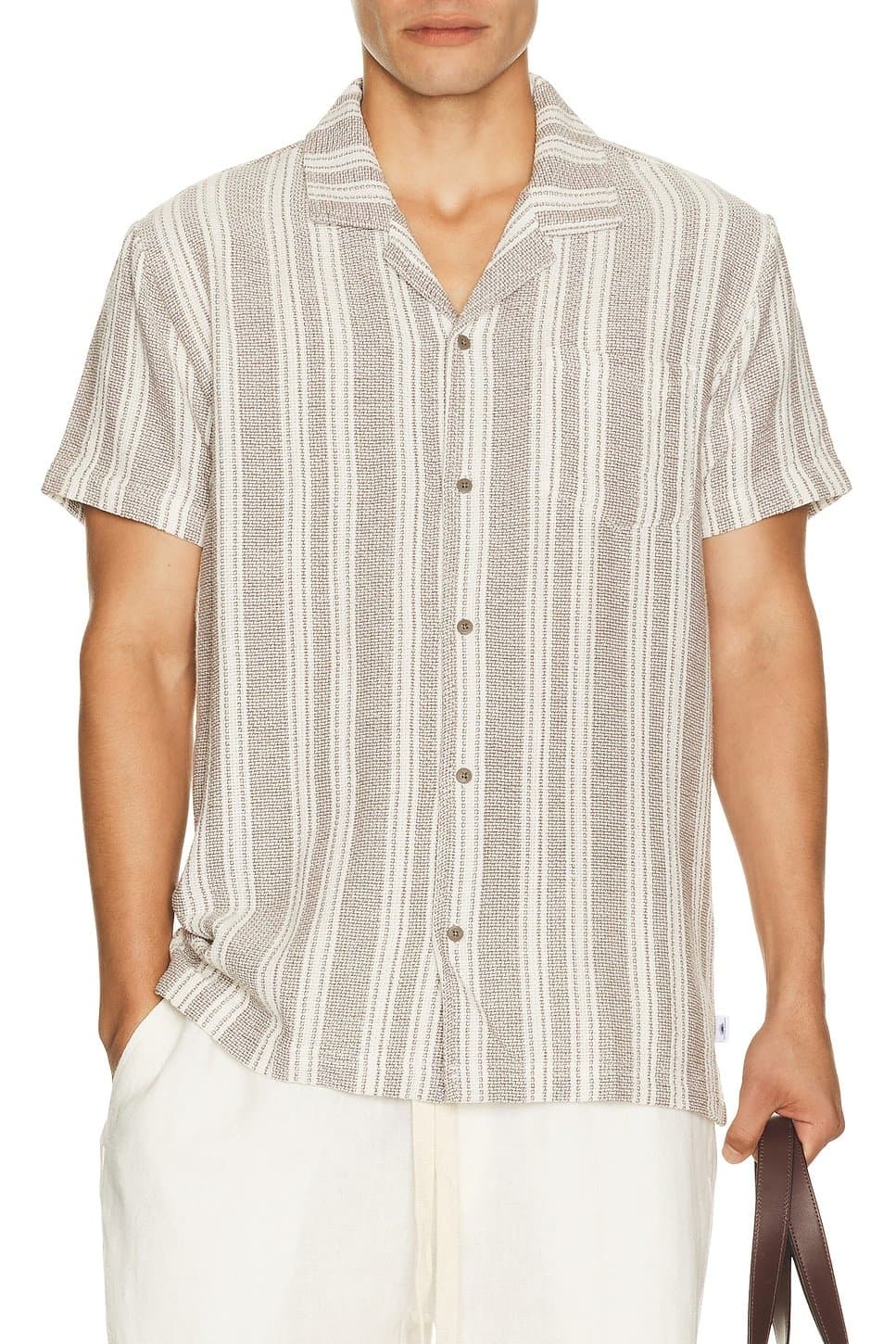 revolve Basket Weave Camp Shirt