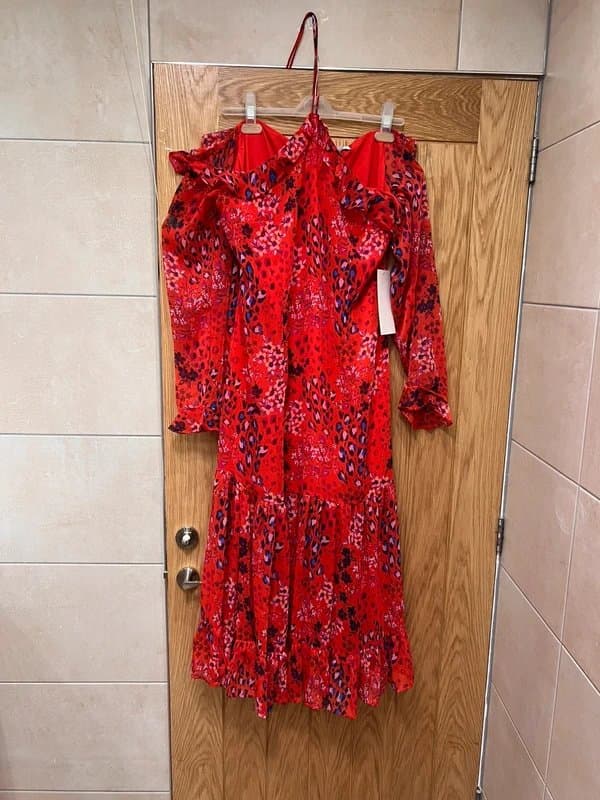Never Fully Dressed BNWT Stunning Red Cold Shoulder Dress Never Fully Dressed UK 16