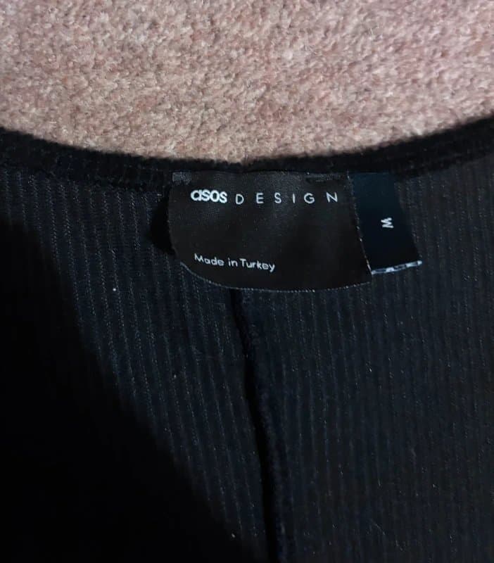 ASOS Black Velvet Mini Dress ASOS