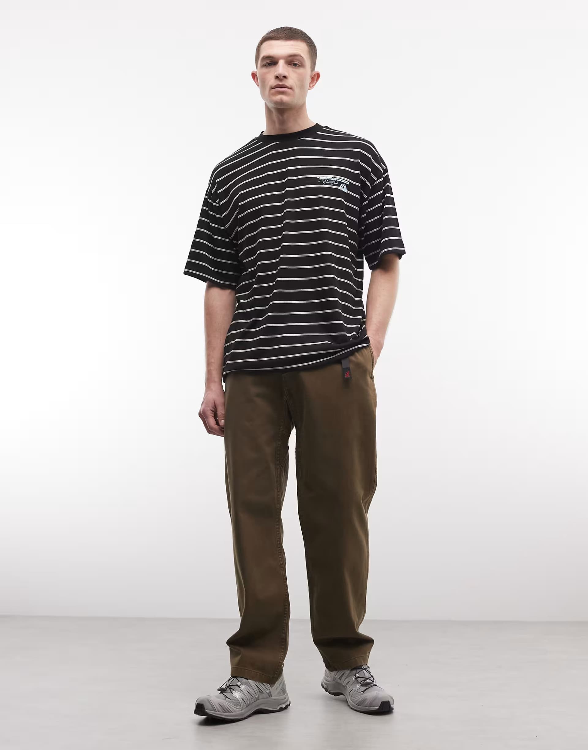 ASOS Gramicci loose fit G pant in bark pigment