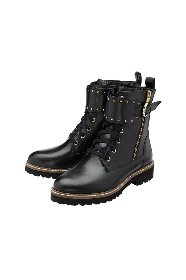 Lotus Lotus Women's 'Foster' Leather Ankle Boots in Black - 2