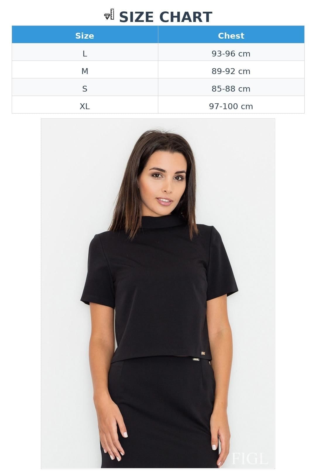 Love Lace Love Lace Women's Layered Turtleneck Short Sleeve Blouse Style 77048 in Black - 4