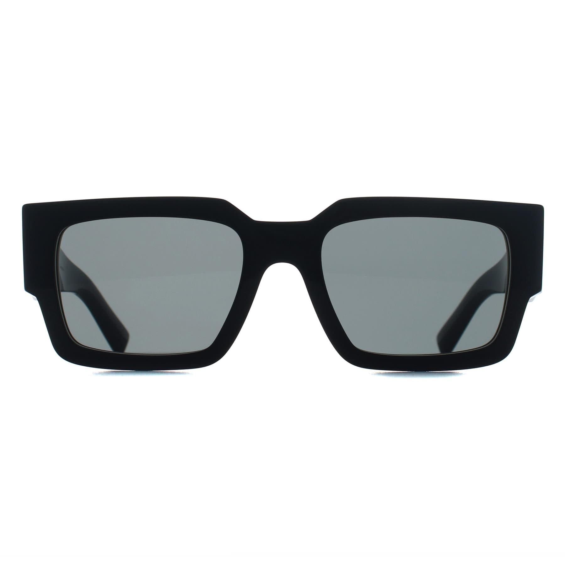 Prada Prada Men's Rectangle Black/Talc Dark Grey PRB17S in Black