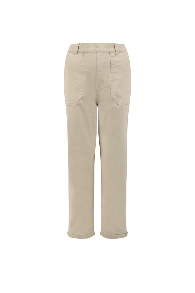 Weird Fish Weird Fish Women's Malorri Chino Trousers in Stone - 2