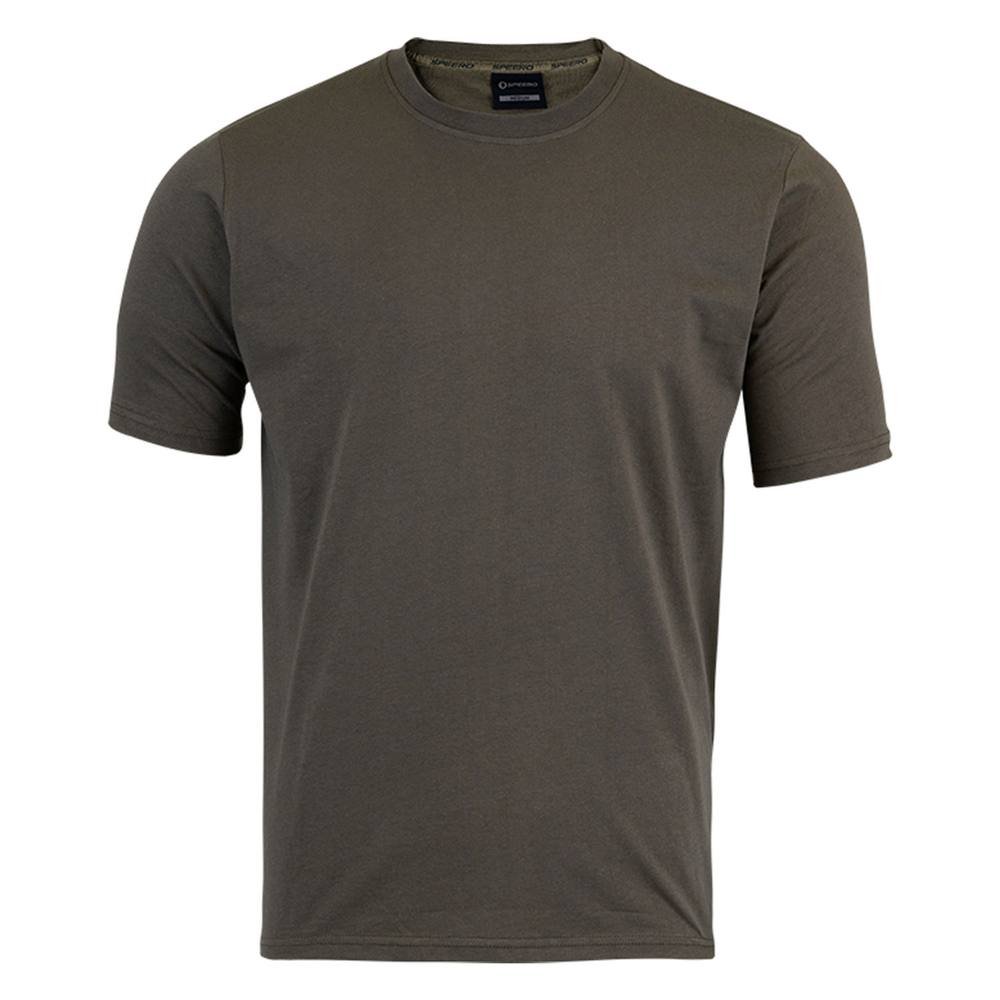 Speero Speero Men's Cotton T-Shirt in Dark Olive - 2