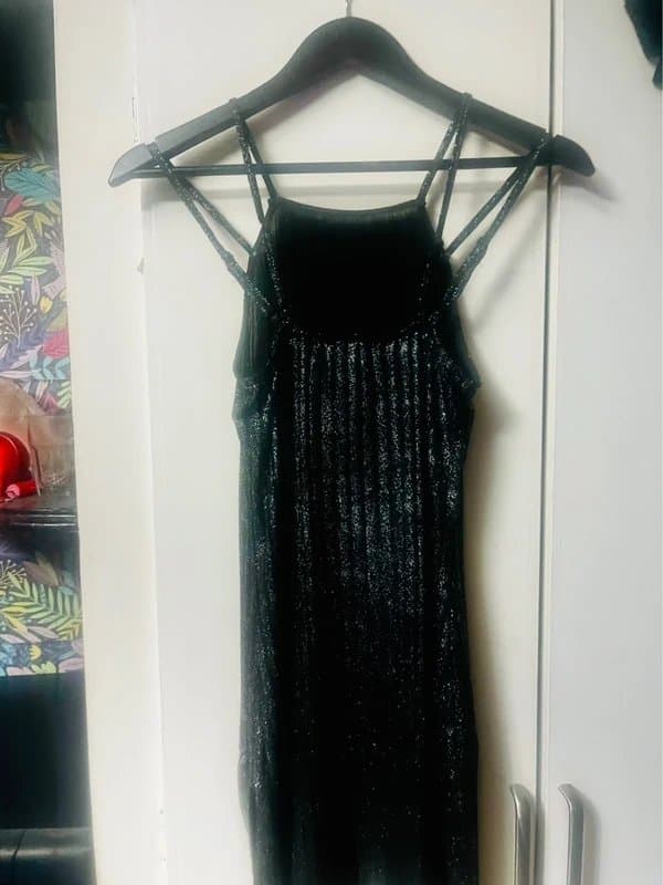 Parisian Silver glitter mini dress