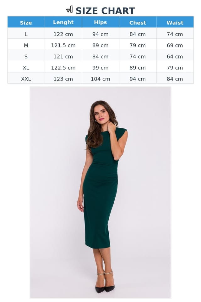 Love Lace Love Lace Women's Minimalist Stretch Knit Tube Midi Dress Style 201098 in Green - 3