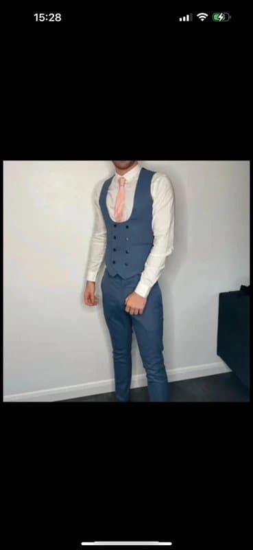 ASOS Blue Three Piece Suit