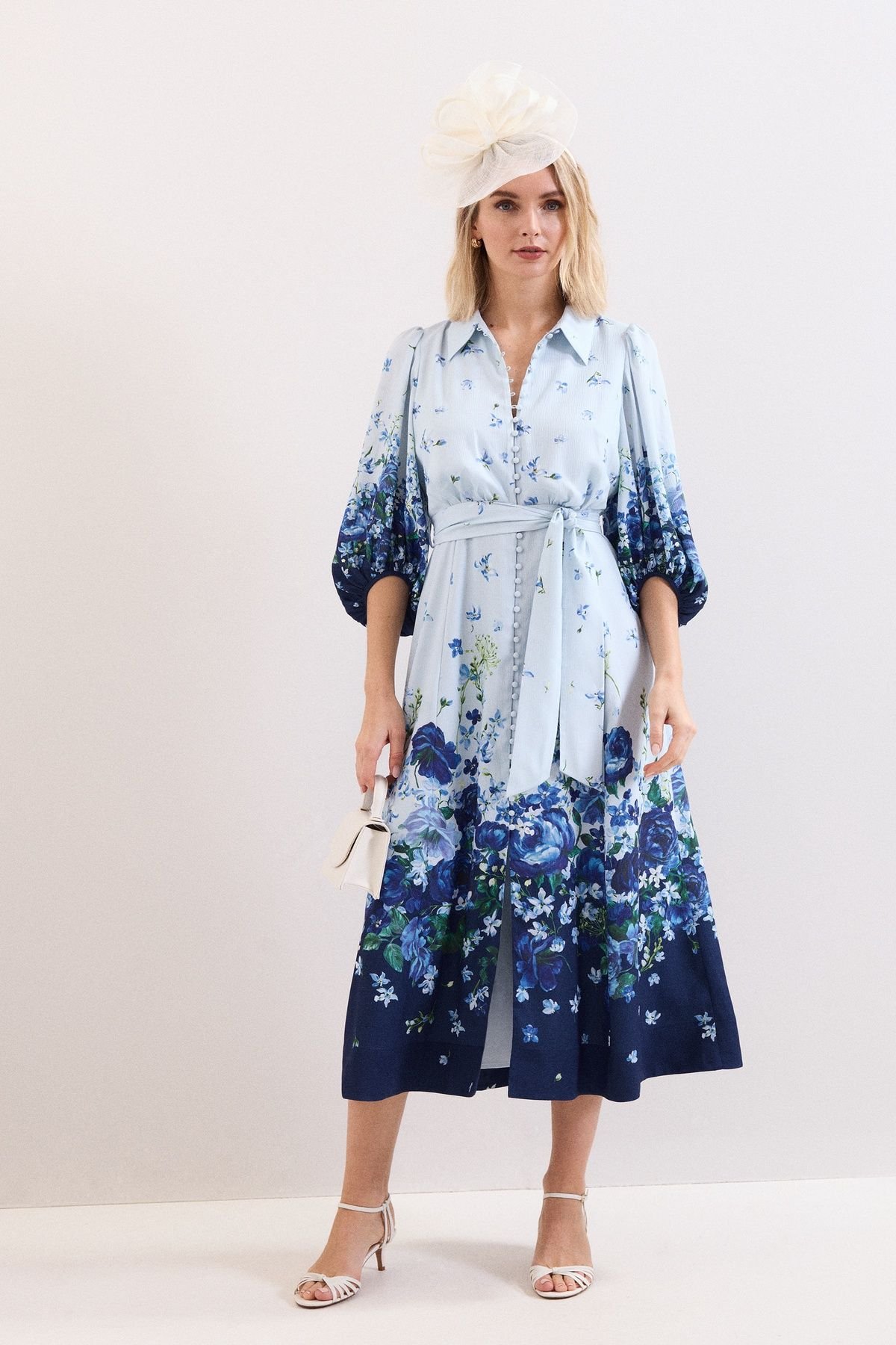 Phase Eight Phase Eight Women's Noella Shirt Dress in Pale Blue - 3