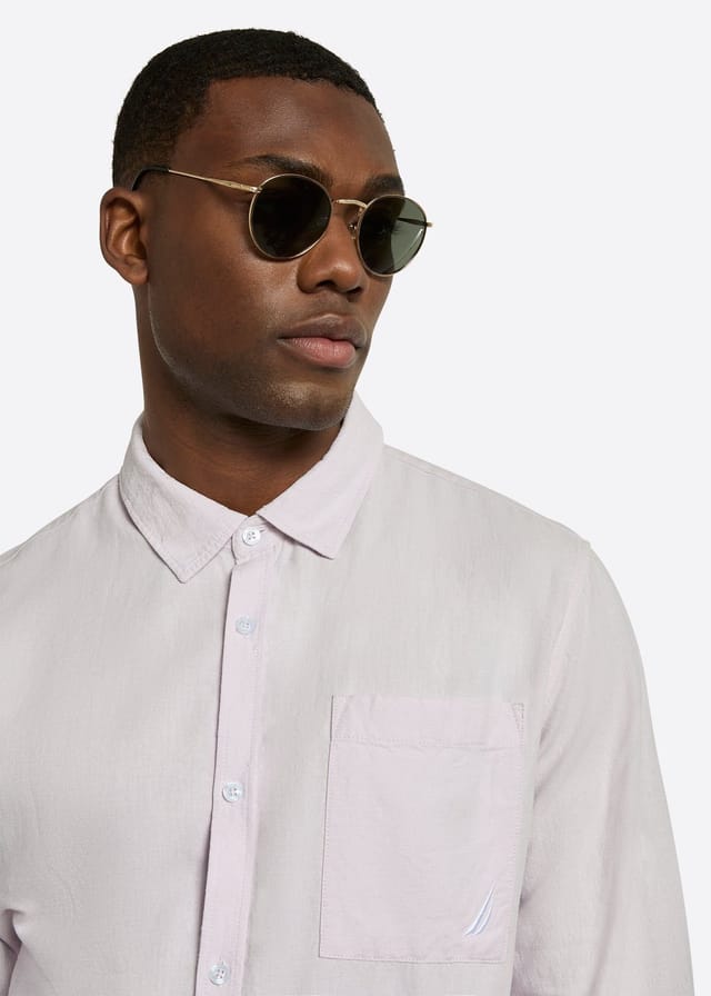 Nautica Nautica Men's Barias Ls Shirt in Lilac - 3