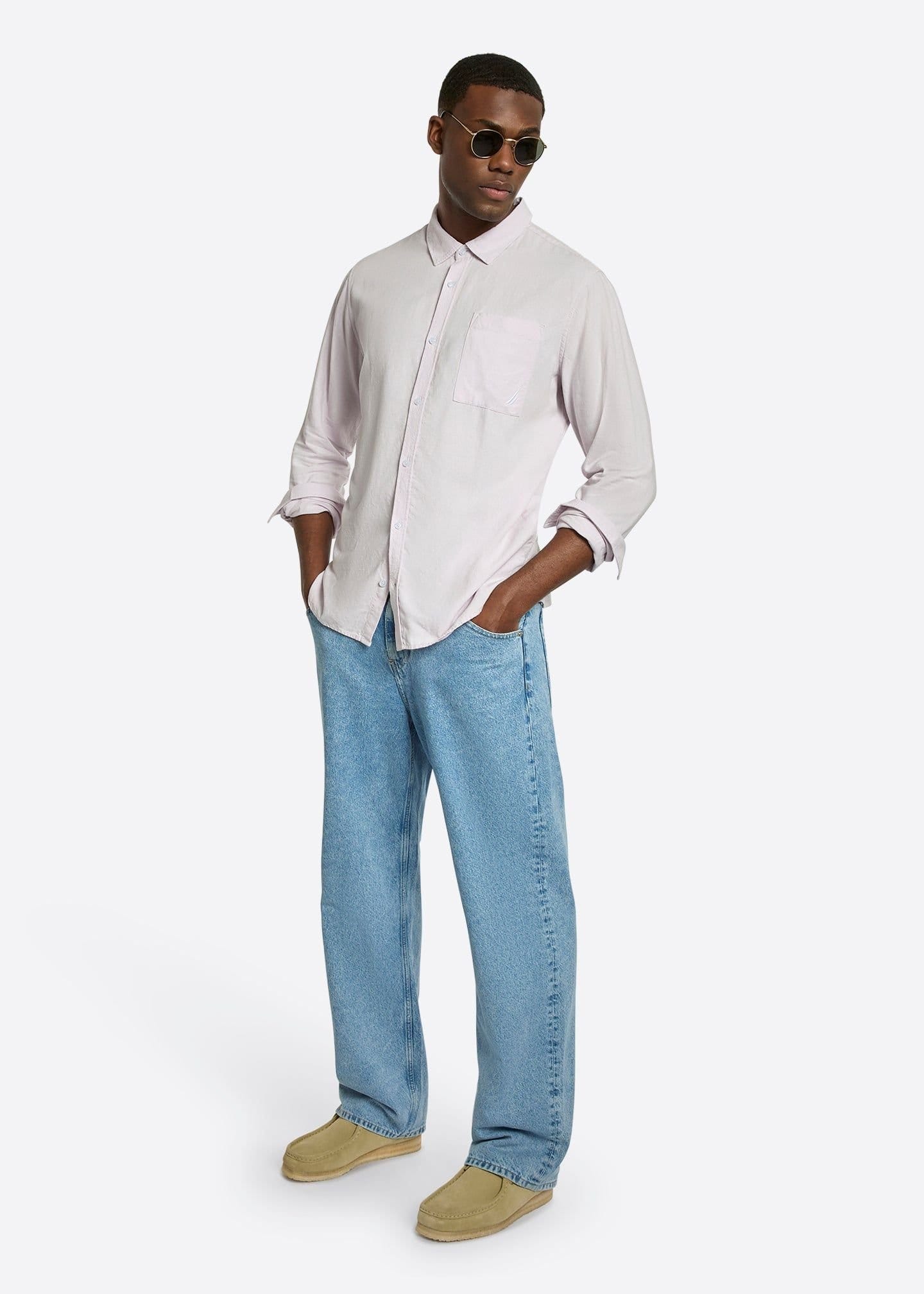 Nautica Nautica Men's Barias Ls Shirt in Lilac - 4